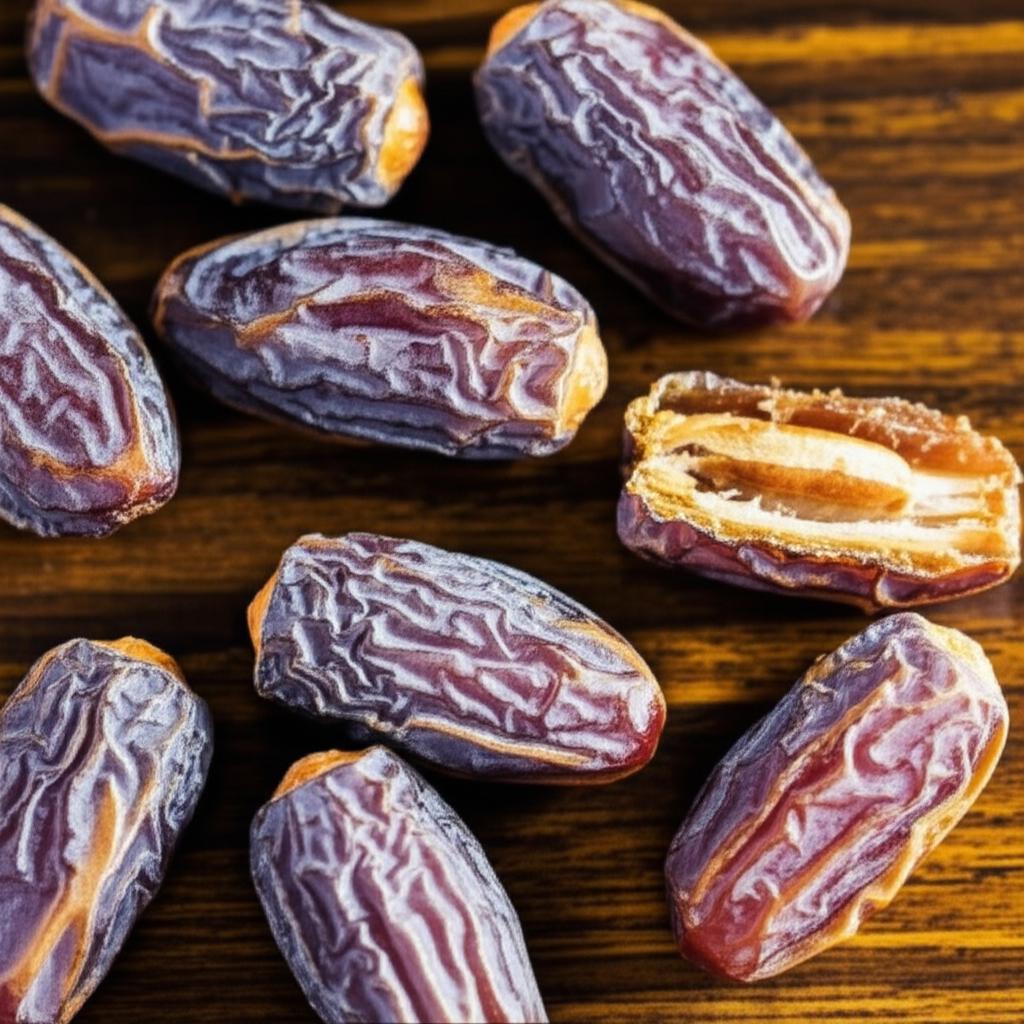 Plato con dátiles frescos mostrando su valor nutricional